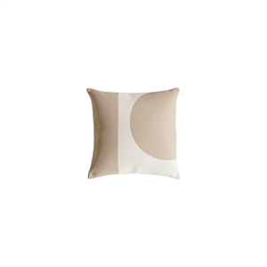 FORMARKIVET Iso Logo -tyyny 55x55 Vaaleanbeige/Hiekanbeige