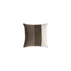 PREMARKIVET Iso Logo -tyyny 55x55 Vaaleanbeige/Umbranruskea