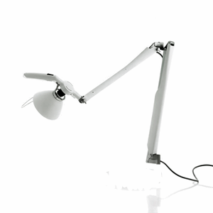 Luceplan Fortebraccio Wall Lamp White without Dimmer