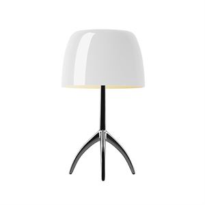Foscarini Lumiere Table Lamp Piccola Warm White Black Chromed