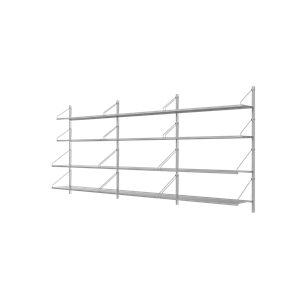 Frama Shelf Library -kolmiohyllystö, 108,4x80, Ruostumaton Teräs