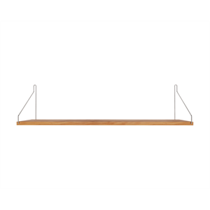 Frama Yksihyllyhylly 20x80 Öljytty tammi/Ruostumaton Teräs