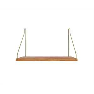 Frama Yksittäishylly 27x40 Öljytty Tammi/messinki