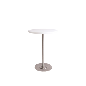 Frama Table 57 Ruokapöytä Ø55 Valkoinen/Ruostumaton Teräs