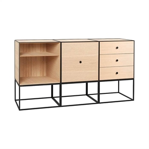 Audo Frame 49 Trio Chest of Drawers Oak