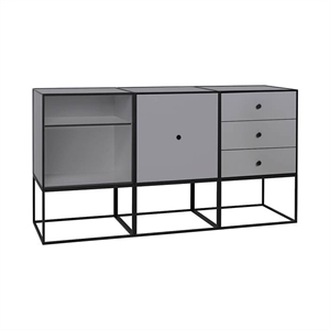 Audo Frame 49 Trio Chest of Drawers Dark Grey