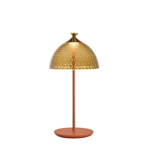 Kartell PUMO Pöytävalaisin Meripihka/Tiilenpunainen