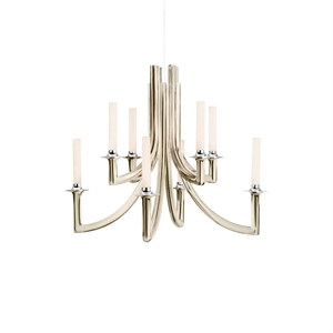 Kartell KHAN METAL -kattokruunu, Kiillotettu Samppanja