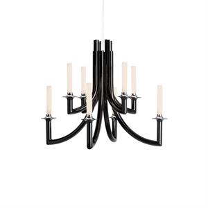 Kartell KHAN METAL -kattokruunu, Kiiltävän Musta