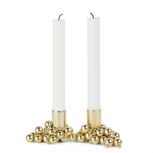 Gejst Molekyl Candlestick 2 Brass