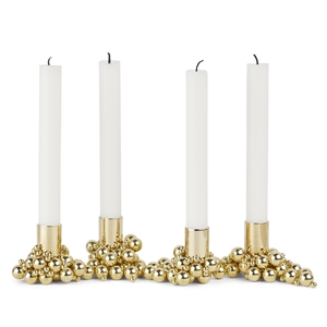 Gejst Molekyl Candlestick 4 Brass