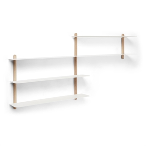 Gejst Nivo Shelf B Light Oak/White