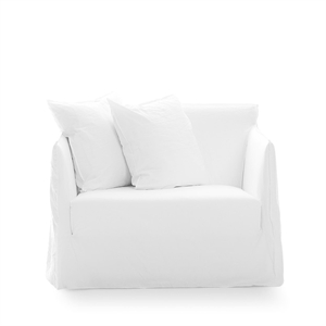 Gervasoni Ghost 09 Loveseat Nojatuoli Lino Bianco