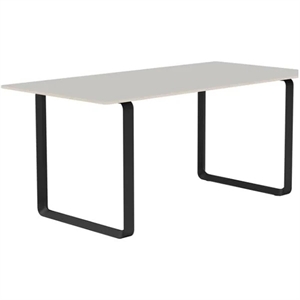 Muuto 70/70 Ruokapöytä 170x85 Harmaa Linoleumi/Musta