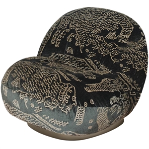 Gubi Pacha -nojatuoli Pearl Gold/Tiger Mountain Dedar 003