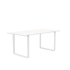 Muuto 70/70 Ruokapöytä 170x85 Valkoinen Laminaatti/Harmaa