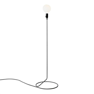 Design House Stockholm Cord -lattiavalaisin Ilman Lamppua, Musta