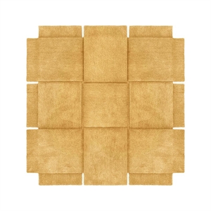 Design House Stockholm Basket -matto 180x180, Keltainen Okra