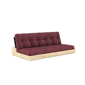 Karup Design Base Vuodesohva 5-kerroksisella Patjalla Black Night/Bordeaux