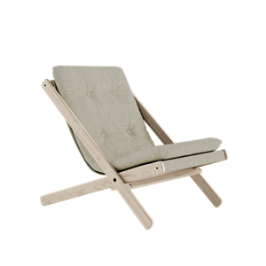 Karup Design Boogie Armchair M. Mattress 914 Linen/Raw Beech