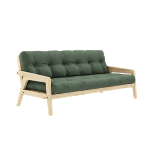 Karup Design Grab Sofa M. 5-kerroksinen patja 756 oliivinvihreä/kirkas lakattu