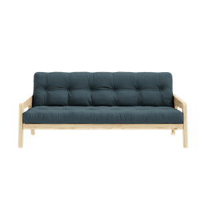 Karup Design Grab Sofa M. 5-Layers Mattress Petrol Blue/Clear Lacquered