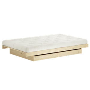Karup Design Kanso-sängynrunko Kahdella Laatikolla 90x200, Raaka