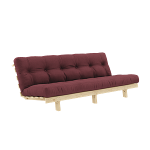 Karup Design Lean Vuodesohva Alpha-patjalla 130x200 Bordeaux/Raaka