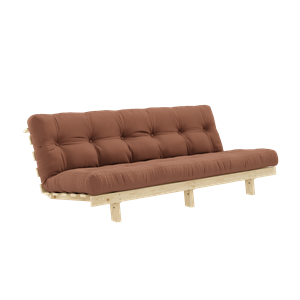 Karup Design Lean Vuodesohva Alpha-patjalla 130x200 Saviruskea/raaka