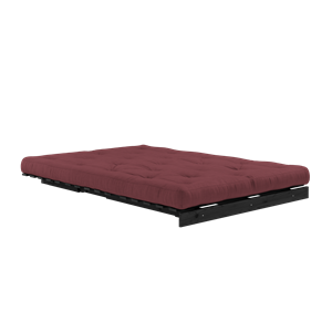 Karup Design Roots Sofa Bed With Mattress 140x200 710 Bordeaux/ Black Pine