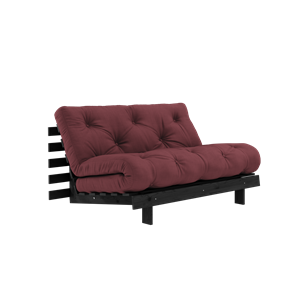 Karup Design Roots Sofa Bed With Roots Mattress 140x200 Bordeaux/Black Lacquered