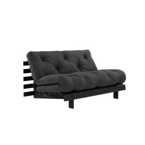 Karup Design Roots Sofa Bed With Roots Mattress 140x200 Dark Grey/Black Lacquered