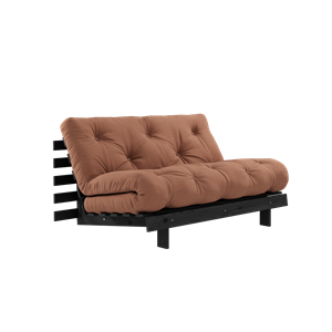 Karup Design Roots Sofa Bed With Roots Mattress 140x200 Clay Brown/Black Lacquered