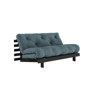 Karup Design Roots Sofa Bed With Roots Mattress 160x200 Petroleum/Black Lacquered