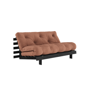 Karup Design Roots Sofa Bed With Roots Mattress 160x200 Clay Brown/Black Lacquered