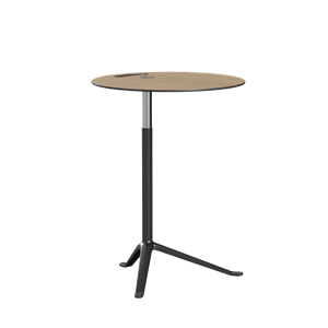 Fritz Hansen Little Friend KS11 Sivupöytä, Säädettävä Korkeus, Tammi/jauhemaalattu Alumiini