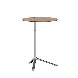 Fritz Hansen Little Friend KS11 Sivupöytä, Säädettävä Korkeus, Tammi/kiillotettu Alumiini