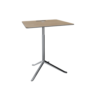 Fritz Hansen Little Friend KS13 -sivupöytä, Säädettävä Korkeus, Tammi/kiillotettu Alumiini