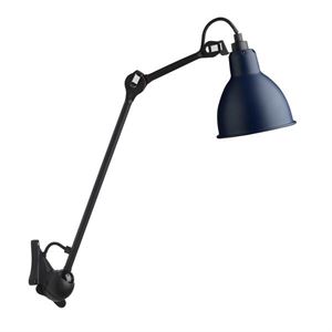 Lampe Gras N222 Wall Lamp Mat Black & Mat Blue