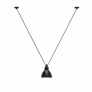 Lampe Gras N323 Pendant Mat Black Round