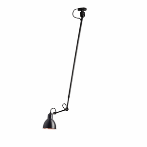 Lampe Gras N302 ceiling lamp mat black & mat black/copper