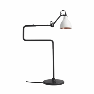 Lampe Gras N317 Table Lamp Mat Black & White & Copper
