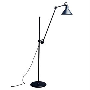 Lampe Gras N215 Floor Lamp Mat Black & Mat Blue
