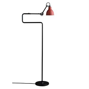 Lampe Gras N411 Floor Lamp Mat Black & Mat Red