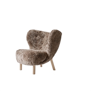 &Tradition Little Petra VB1 Armchair Sheepskin Sahara/White Oiled Oak