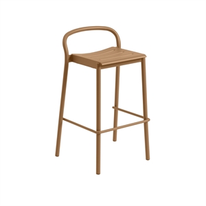 Muuto Linear Steel Bar Stool 75 cm Burnt Orange