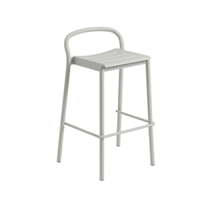 Muuto Linear Steel Bar Stool 75 cm Gray