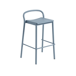 Muuto Linear Steel Bar Stool 75 cm Pale Blue