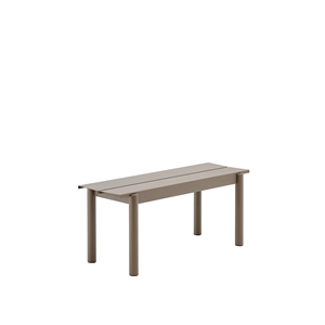 Muuto Linear Steel -penkki 110 x 34 cm Taupe