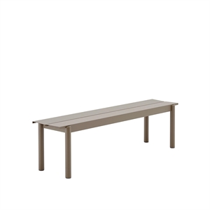 Muuto Linear Steel -penkki 110 x 34 cm Taupe